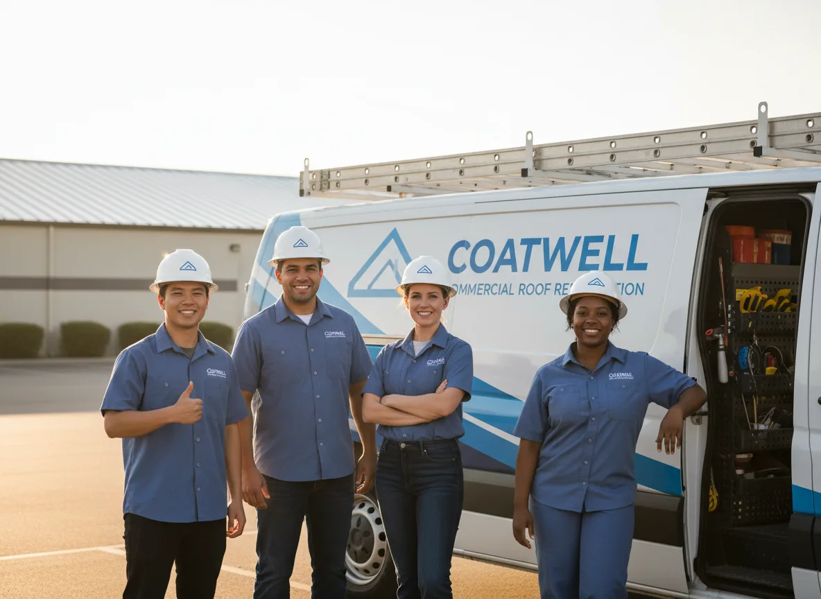Commercial roof coating company in Cropsey, IL
